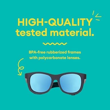 Babiators Original Keyhole Black Ops Kid's Sunglasses, UV Protection, Ages 3-5 - Image 2