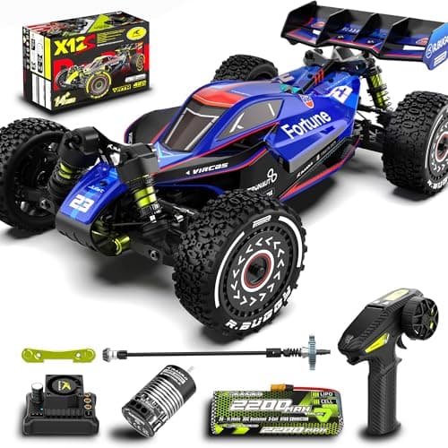 VIRCAS 1/12 Brushelss RC Cars, 50 MPH, RC Buggy, Remote Control Truck, 4×4 Monster Car, Ages 8+ - Image 1