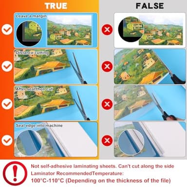 CAREGY Thermal Laminating Pouches, 300 Pack Laminating Sheets, 3 Mil, 9 x 11.5 Inches Lamination Sheet Paper for Laminator, Clear, Letter Size, Office and School Supplies - Image 4