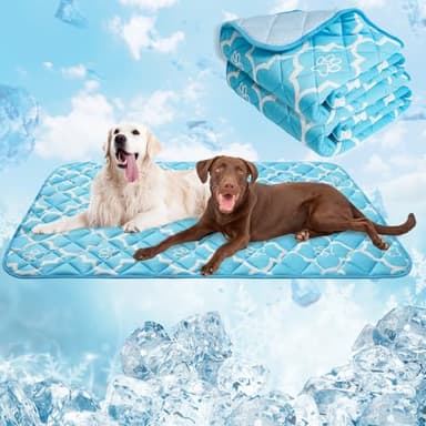 EXPAWLORER Dog Cooling Mat-28.3''*47.2'' Upgraded Extra Large Cooling Pad for Dog Dogs Cats Pets in Summer Keep Cool,Washable,Non-Slip Blanket for Grate Sofa Bed Outdoor - Image 1