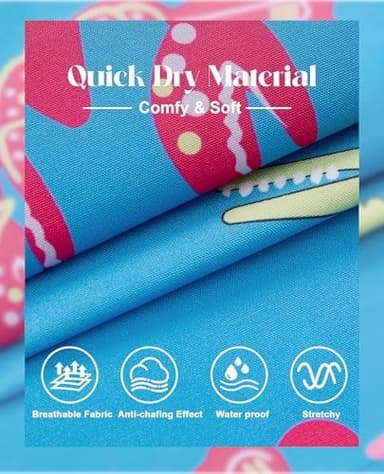 Milin Naco Mens Swim Trunks 5 inch Board Shorts with Zipper Pockets Bathing Suit Mesh Lining Swimsuit Quick Dry - Image 4