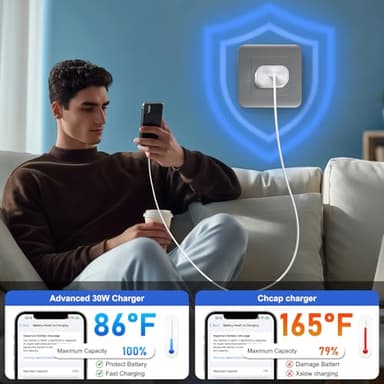 iPhone 14 13 12 11 Charger Fast Charging[MFi Certified],10Ft Extra Long USB C to Lightning Cable Cord & 30W USB C iPhone Charger Type C Chargers for iPhone 14/13/12/11 Pro Max,Plus,Mini,Pro/XS/SE/iPad - Image 7