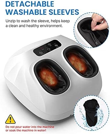 RENPHO Foot Massager Machine with Heat [2026 Upgraded], Shiatsu Foot Massager for Plantar Fasciitis, Christmas Gifts for Women, Cordless Control, Up to Size 14, WH - Image 7