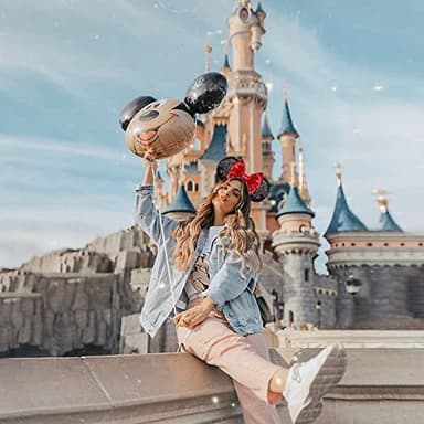 FANYITY Mouse Costume Ears,2 Pcs Mouse Ears Headbands for Girls & Women Party,Size Free (RED 2) - Image 6