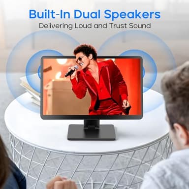 Touch Screen Monitor with Case,ROADOM 10.1’’ Raspberry Pi Screen, IPS FHD 1024×600,Responsive and Smooth Touch,Dual Built-in Speakers,HDMI Input,Compatible with Raspberry Pi 5/4/3/Zero,Versatile Stand - Image 5