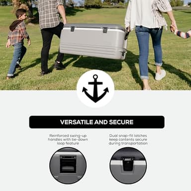 Igloo Gray Polar 120 Qt Cooler - Image 3