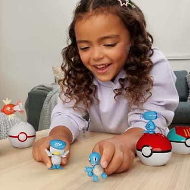 MEGA Pokémon Action Figure Building Toys Set, Water-Type Trainer Team with 79 Pieces, 2 Inches Tall, for Kids - Image 2