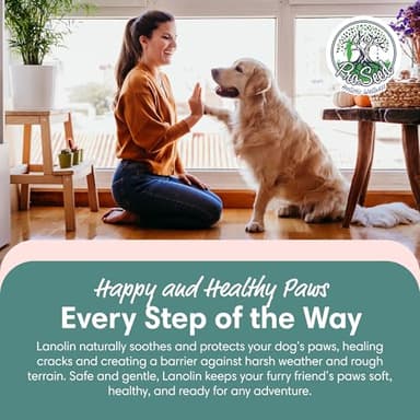 100% Pure Lanolin Cream - Handmade, Unrefined Balm for Dry & Itchy Skin, Cracked Lips, Breastfeeding, Baby Care, Moisture-Rich, Nursing Essentials & Petroleum-Free, Perfect for Hands, Face & Paw Care - Image 7