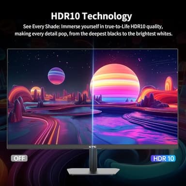 KTC 24.5 Inch 100Hz IPS Computer Monitor - FHD(1920 x 1080P), Anti-Blue Light Screen, 126% sRGB, 16.7M, Support FreeSync and GSync, PC Monitor for Casual Gaming and Working - Image 5
