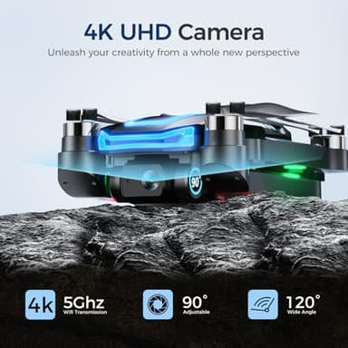 GPS Drones with 4K Camera for Adults with HD Screen on Controller and Follow Me Mode,Long Flight Time and Distance,Transmission and GPS Auto Return,G10 RC Quadcopter Easy fly for Beginner and Kids,Under 249g - Image 2