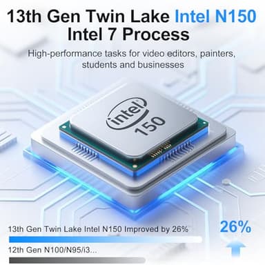 16 Inch Laptop Computer, Gaming Laptop 2025, 16GB RAM 1TB SSD, N150 Processor(Up to 3.6GHz), FHD 1920 * 1200, 180° Open, Backlit, BT4 WIFI5, Windows 11 Pro, 6000mAh/46.2Wh, Premium Navy - Image 4