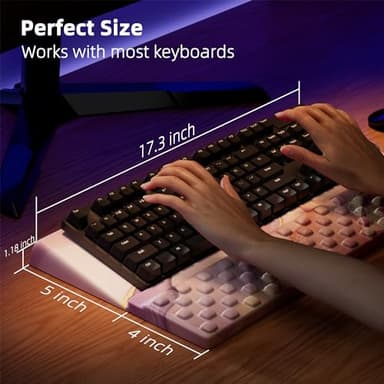 Ospelelf Keyboard Wrist Rest, Comfortable Ergonomic Keyboard Stand Riser Holder for Office Home - Image 2