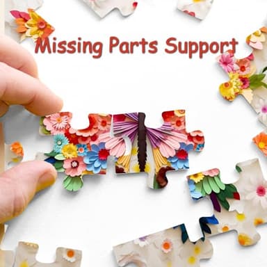 Butterfly Puzzles for Adults 1000 Pieces, Challenging Colorful Flower Butterflies Puzzles with Paper Art, Difficult Animal Plant Jigsaw Puzzles for Adults - Image 6