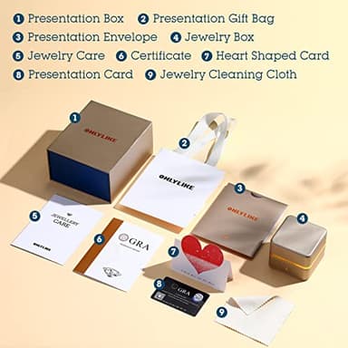 ONLYLIKE Heart Pendant Necklace Gifts for Wife, Engraved 'I LOVE YOU' 2 Carat Moissanite Necklace, Anniversary Eternity Jewelry Present, Birthday Gifts for Women - Image 7