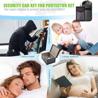 Faraday Box & 2 Pack Faraday Bag for Key Fob Protector, Faraday Cage Key Fob Signal Blocker Faraday Key Fob Protector Faraday Pouch RFID Box for Car Keys - Image 7