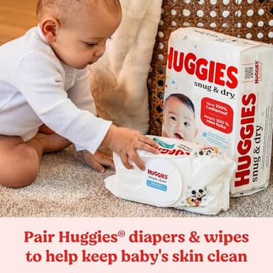 Huggies Size 2 Diapers, Snug & Dry Baby Diapers, Size 2 (12-18 lbs), 100 Count, Packaging May Vary - Image 11