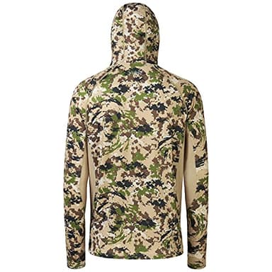 BASSDASH UPF 50+ Men’s Hunting Shirts with Mask Long Sleeve Camo Fishing Hoodie - Image 2