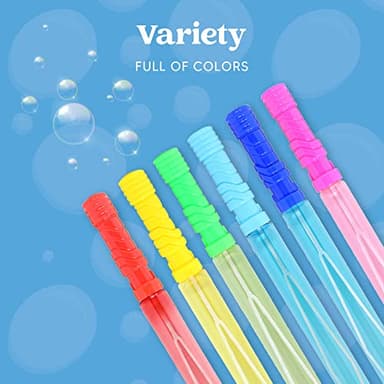 JOYIN 24 Pack 14.6’’ Big Bubble Wands Bulk (2 Dozen) for Summer Toy, Outdoor/Indoor Activity Use, Easter, Bubbles Party Favors Supplies for Kids - Image 3