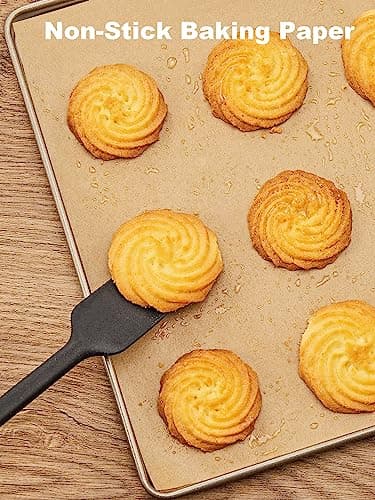 SMARTAKE 200 Pcs Parchment Paper Baking Sheets, 12x16 Inches Non-Stick Precut Baking Parchment, for Baking Grilling Steaming Bread Cup Cake Cookie and More (Unbleached) - Image 7