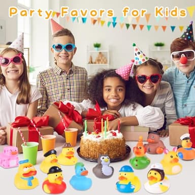 110 Packs Rubber Ducks in Bulk Assortment Jeep Ducks for Ducking, Small Rubber Duckies for Toddler Baby Bath Toys Floater Rubber Duck Bath Pool Toys Kids Party Favors with Mesh Carry Bag - Image 6