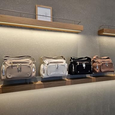 Women Fashion Tote Crossbody Handbags for Women Multi Pockets Shoulder Bag Nylon Travel Purse - Image 7