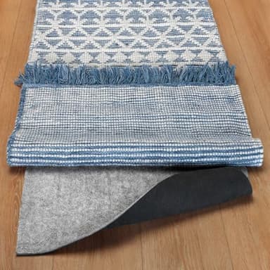 RUGPADUSA - Dual Surface - 2'6" x 9' - 1/8" Thick - Felt + Rubber - Non-Slip Backing Rug Pad - Adds Low-Profile Comfort and Protection - Image 1