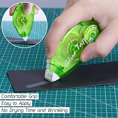 12 Pack Double Sided Tape Roller, Scrapbooking Tape, Permanent Adhesive Tape Dispenser Runner for Crafts and Arts Projects, Photo-Safe - Image 4