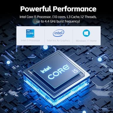 HP 15.6" Touchscreen Laptop, Intel Core i5 Processor, 16GB RAM, 1TB SSD,Numeric Keypad, Bluetooth, Wi-Fi, Long Battery Life, Windows 11 Home, Silver (Renewed) - Image 2