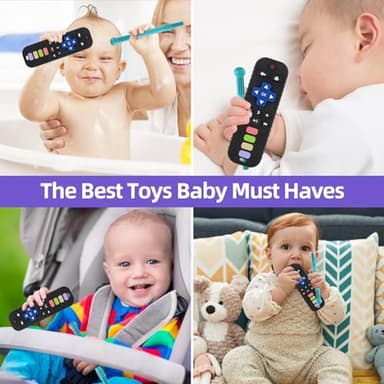 Teething Toys for Babies 0-6 6-12 12-18 Months Bpa Free Teething Sticks and Remote Teether for Babies Baby Sensory Chew Toys for Infants 0-18 Months - Image 4