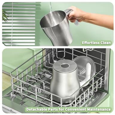 Maestri House Milk Frother, 21OZ Variable Temp and Froth Thickness Milk Frother and Steamer, Smart Touch Control Milk Warmer, Dishwasher Safe, Memory Function for Latte Cappuccino Hot Chocolate - Image 7