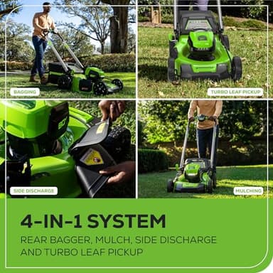 Greenworks 80V 21" Self-Propelled Lawn Mower (Gen 2), 8.0Ah Battery - Image 6