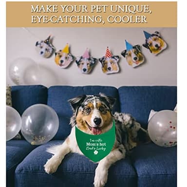 JXGZSO 1 Piece St. Patrick's Day Dog Bandanas Irish Dog Bandana Holiday Party Decorations (hot Dad Lucky D) - Image 7