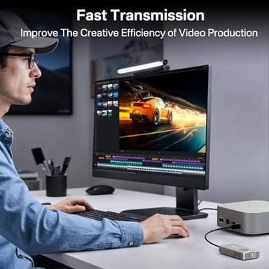 ACASIS 40Gbps M.2 NVMe SSD Enclosure with Cooling Fan,Tool Free Installation,NVMe Enclosure for M1/M2 Pro/Max, Compatible with Thunderbolt3/4/5,USB4/3.2/3.1/3.0/2,Support 2280/2260/2242/2230 B+M M-Key - Image 5