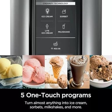 Ninja NC300WH NC301 CREAMi Ice Cream Maker, 5 One-Touch Programs, White, Includes 2 16oz Pints with Storage Lids, Transform Frozen Bases to Ice Cream, Sorbets, Milkshakes, Vegan, (Renewed) - Image 7