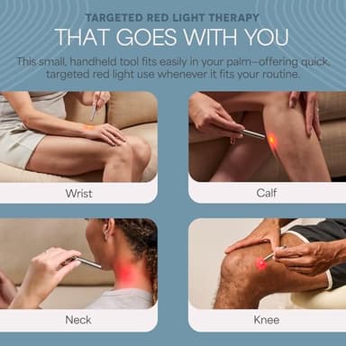 LifePro Mini 3.5 in Red Light Therapy for Body, Joints & Muscles - Portable Pocket Sized Red Light Therapy Device - Led Red Light Therapy for Face & Body - Image 4