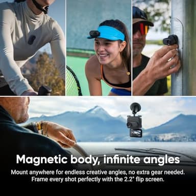 Insta360 GO 3S - 64 GB Black 4K Tiny Portable Vlogging Camera, Hands-Free POVs, Mount Anywhere, Stabilization, 140 Min Battery Life, 10m Waterproof, Apple Find My, Pet POV - Image 4