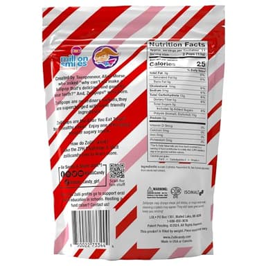 Zollipops Clean Teeth Pops Sugar Free Candy with Xylitol, Dye-Free Lollipops - Keto & Diabetic-Friendly, Dentist-Approved Treats for Kids (Peppermint 5.2 oz) - Image 2