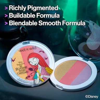 wet n wild Disney Nightmare Before Christmas Limited Edition PR Box - Coffin-Shaped Collector's Set with Eye, Face & Body Makeup, Color-Changing Lip Oils, Tubing Mascara & More - Cruelty-Free - Image 3