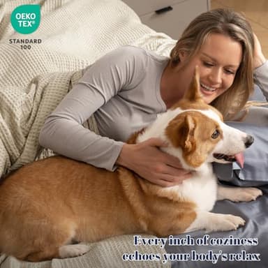 PHF 100% Cotton Waffle Weave Blanket Twin Size for Bed,Snag Proof Lightweight Breathable Moisture-Wicking Throw for Couch,Great for Layering in Cold Weather,Machine Washable,Home Decor Gift-Linen - Image 3