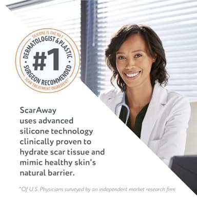 ScarAway Kids Silicone Scar Gel, 100% Medical-Grade, Helps Improve Size, Color & Texture of Hypertrophic & Keloid Scars on Face & Body from Injury, Burns & Surgery, Water Resistant, Clear, 6g - Image 3