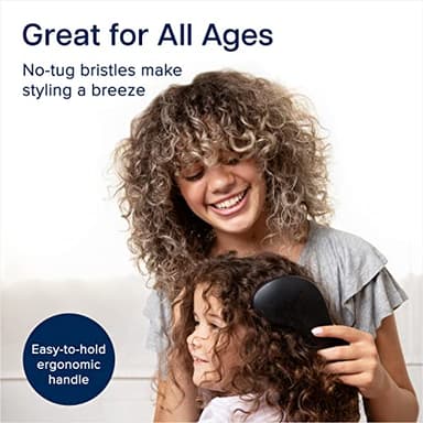 Crave Naturals Glide Thru Detangling Brush, Detangler Brush for Curly, Straight, Wet and Dry Hair Comb for Adults and Kids, Hair Accessories for Women, Black - Image 5