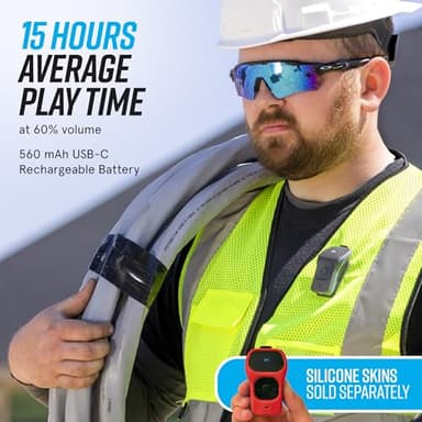 noxgear 39g Wearable Bluetooth Speaker, Magnetic Mini Clip-On, Waterproof Up to 15 Hours Playtime | Clip On Bluetooth, Wearable Speaker with Microphone, 100ft Range - Image 5