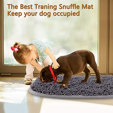 Snuffle Mat for Dogs, 17'' x 21'' Dog Sniffing Interactive Feeding Game Boredom, Puzzle Toys Encourages Natural Foraging Skills and Stress Relief Small/Medium/Large Dogs - Image 7