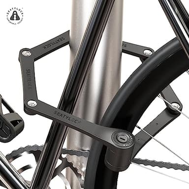 Seatylock FoldyLock Compact Folding Bike Lock - Award Winning Patented Lightweight High Security Bicycle Lock - Heavy Duty Anti Theft Smart Secure Guard with Keys & Case for Bikes or Scooters - Image 7