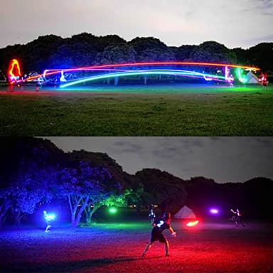 TOSY Flying Disc - 16 Million Color RGB or 36 LEDs, Extremely Bright, Smart Modes, Auto Light Up, Rechargeable, Easter, Birthday & Camping Gift for Men/Boys/Girls/Teens/Kids, 175g - Image 6