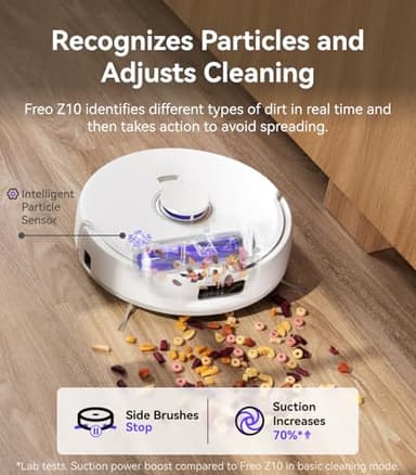 NARWAL Freo Z10 Robot Vacuum and Mop Combo, Tangle Free Robot Mop, 15,000Pa Suction, Adapts to Hard-to-Reach Areas, Self-Emptying, Mop Washing & Drying, Obstacle Avoidance, for Pet Hair & Hard Floor - Image 6