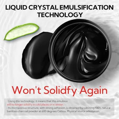 LANBENA 3.0 Bamboo Charcoal Blackhead Remover Mask, 50g/1.76 oz, 120+ pcs Nose Pore Strips, Peel off Face Mask Whiteheads Cleanser Strawberry Nose Purifying, with Amazonian White Clay - Image 6