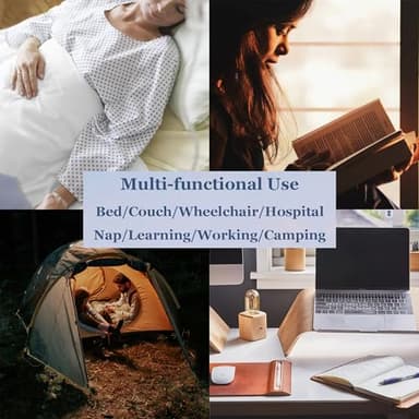 Luxurious 50x70 Inch Lap Quilt & Throw Blanket - Ultra Soft & Breathable Bamboo Viscose Fabric - Perfect for Couch, Bed, Wheelchair, Elderly Care, and Travel, Machine Washable, White - Image 6