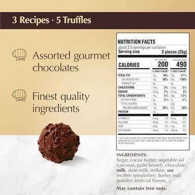 Lindt Gourmet Truffles Chocolate Candy Truffles Gift Box, Assorted Chocolate Truffles, 2.8 oz. - Image 2