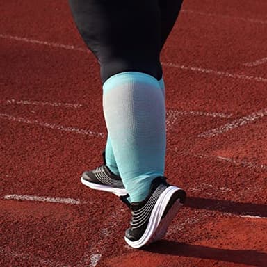 Wide Calf Compression Socks for Women & Men Extra Large Size Support Socks for Nurses Running Pregnant Travel, 15-20 mmHg - Image 2